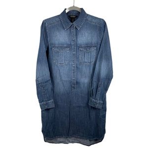 WHITE HOUSE BLACK MARKET DENIM DRESS | Dark Wash | Size 4